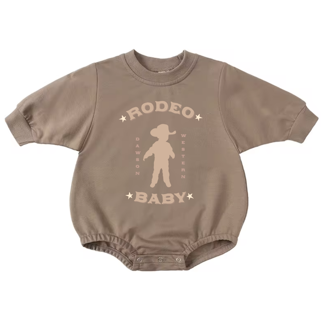 RODEO BABY Long Sleeve Western Romper